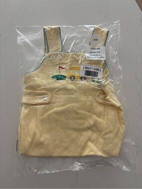 Yellow stichy fish new with tags Golf and Truck Appliqué John John